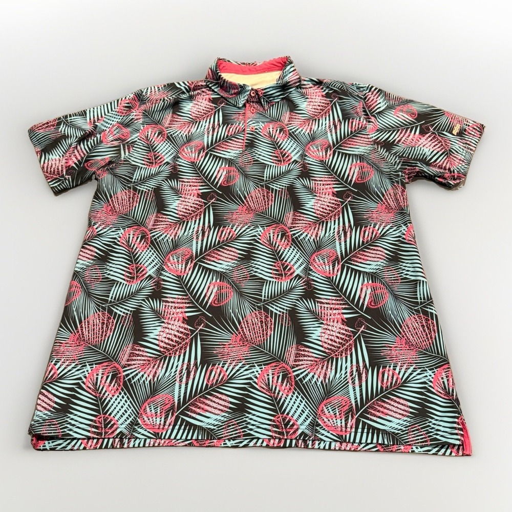 RSVLTS Breakfast Balls Shirt Men's XL Miami Vice All Day Polo Performance Golf